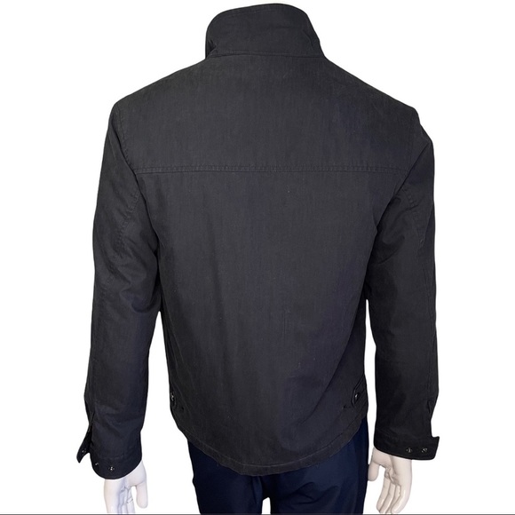 London Fog Men’s Black Full Zip Wool Lined Inner Pockets Bomber Style Ja… - Picture 5 of 14